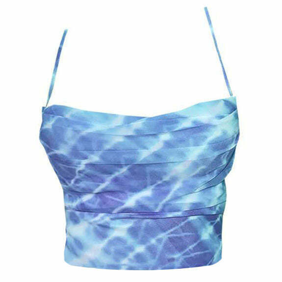 Trendy Tie Dye Spence Top for Y2K Style - Perfect for Skate Fashion & Hype Outfits