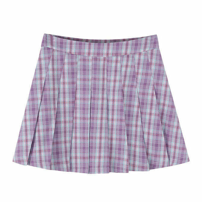 Trendy Y2K Plaid Mini Skirt for Sporty Fashion - Retro Style for Modern Outfits