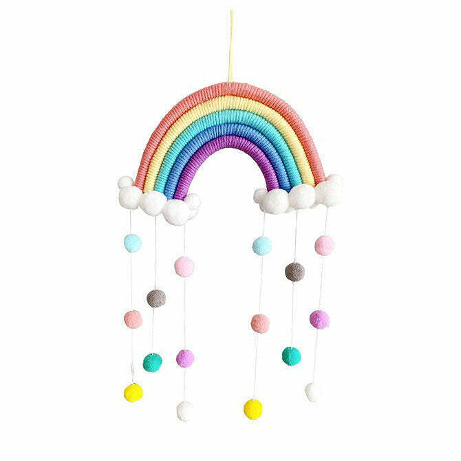 Trendy Y2K Rainbow Wall Decor for SoftGirl Aesthetic - Grunge & K-Pop Inspired Decor