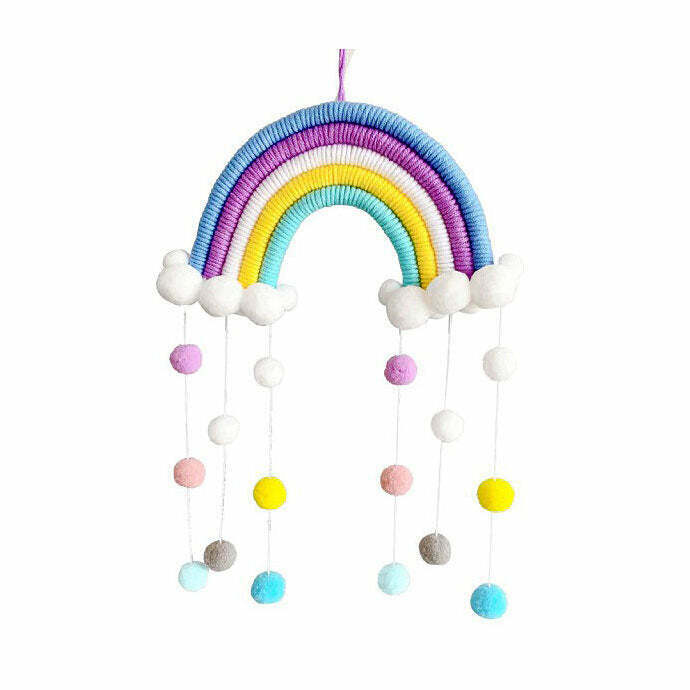 Trendy Y2K Rainbow Wall Decor for SoftGirl Aesthetic - Grunge & K-Pop Inspired Decor