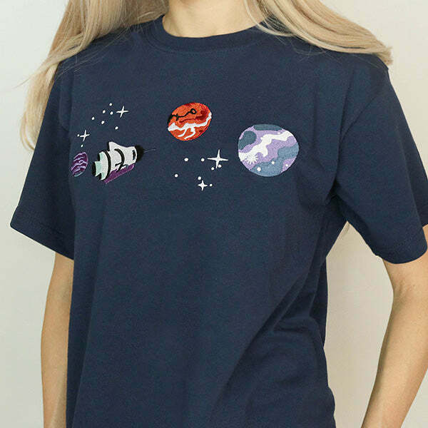 Trendy Y2K Satellite T-Shirt for Stylish Outfits - Perfect for Fashion-Forward Looks