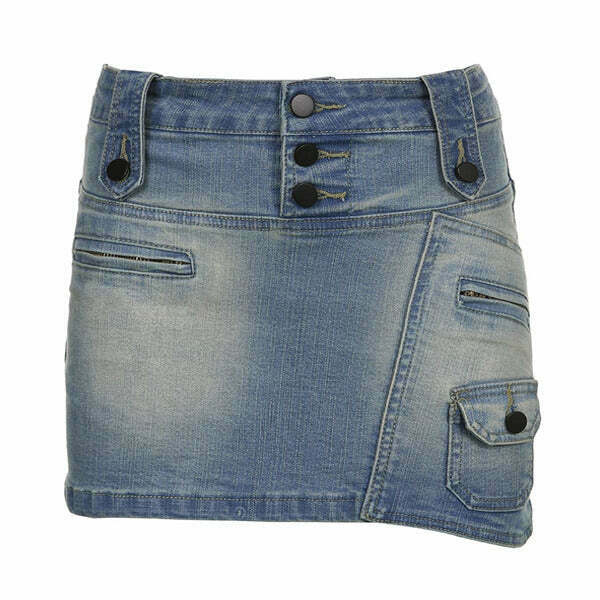 Trendy Y2K Style Mini Skirt for Edgy Spring Outfits - 90s Grunge Fashion Essential