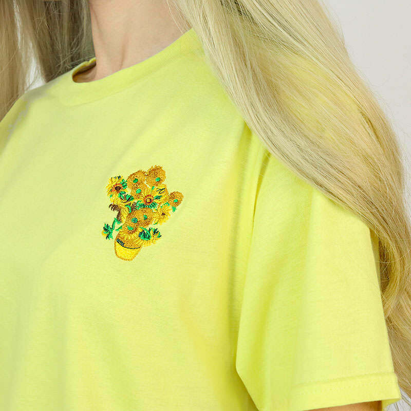 Van Gogh Sunflowers Tee - Trendy Y2K Fashion for Unique Vintage Style Outfits