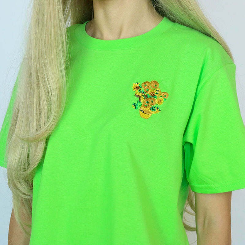 Van Gogh Sunflowers Tee - Y2K Style Grunge Fashion for Men and Women