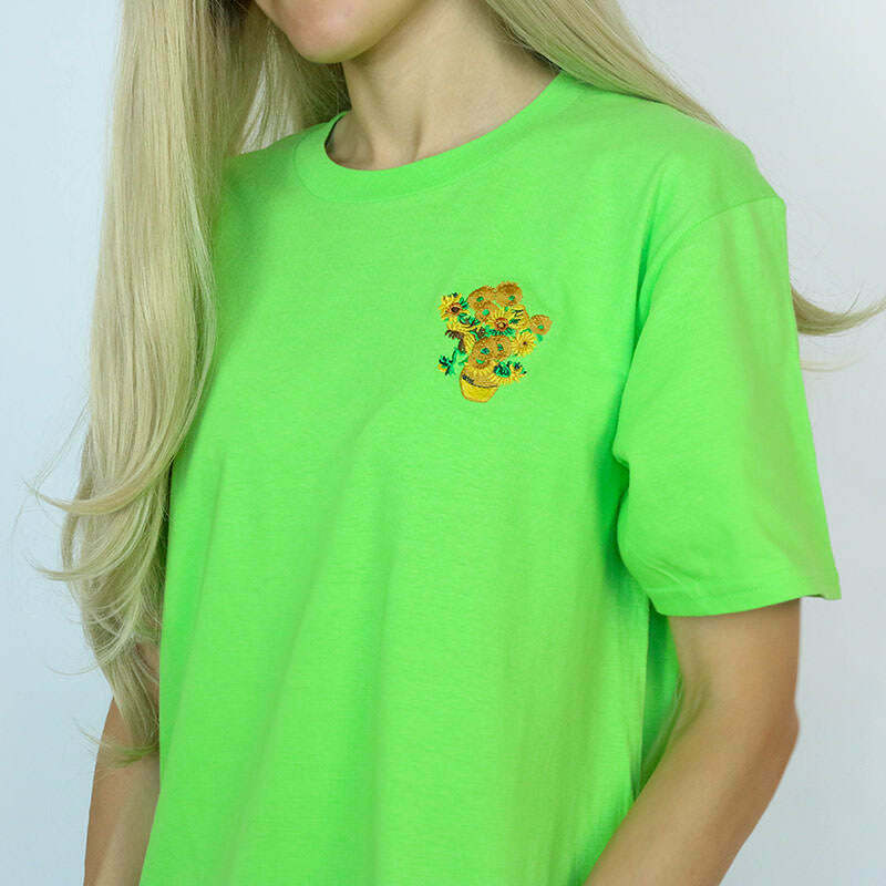 Van Gogh Sunflowers Tee - Y2K Style Grunge Fashion for Men and Women