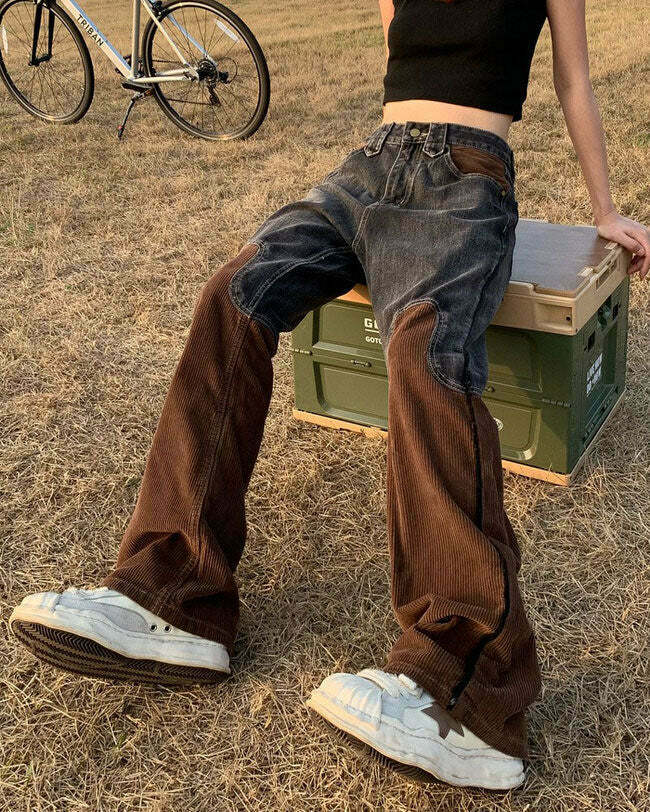 Wild West Wide Leg Jeans: Embrace Y2K Vibes with 90s Style and Grunge Outfits