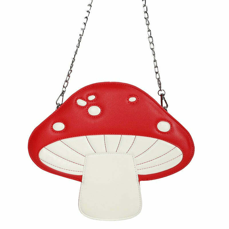 Y2K Grunge Mushroom Cultivation Bag - Trendy Outfits & Iconic Clothing for Parties