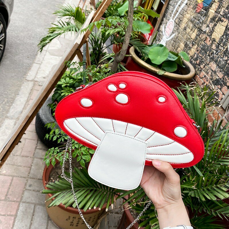 Y2K Grunge Mushroom Cultivation Bag - Trendy Outfits & Iconic Clothing for Parties