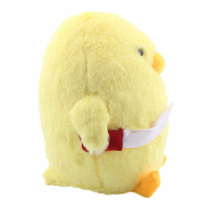 Y2K-Inspired Duck Plush Toy with Knife - Trendy Grunge Aesthetic for Fashion Lovers