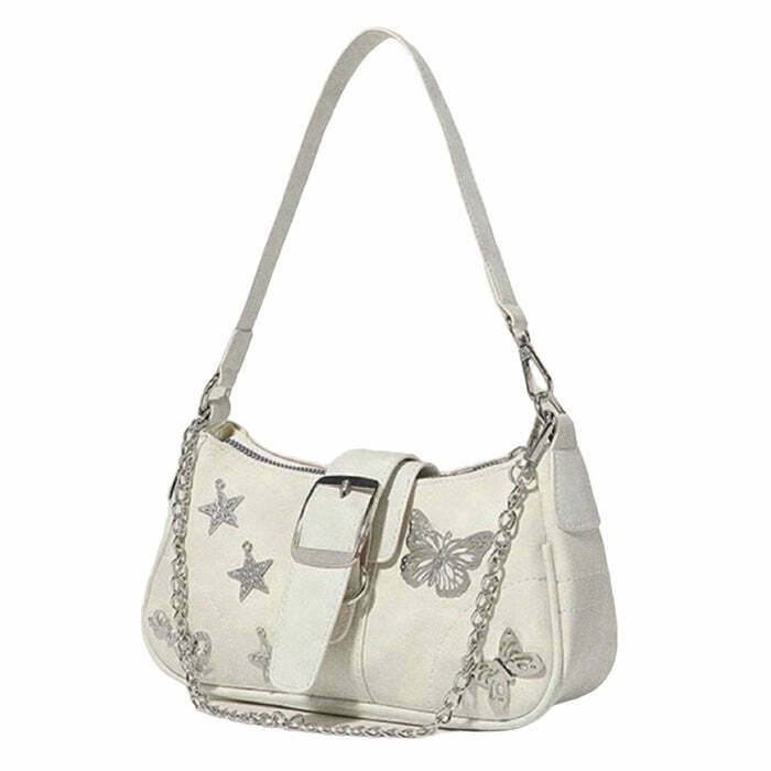 Y2K Star Butterfly Handbag - Trendy Y2K Fashion Accessory for Summer Outfits and Styles