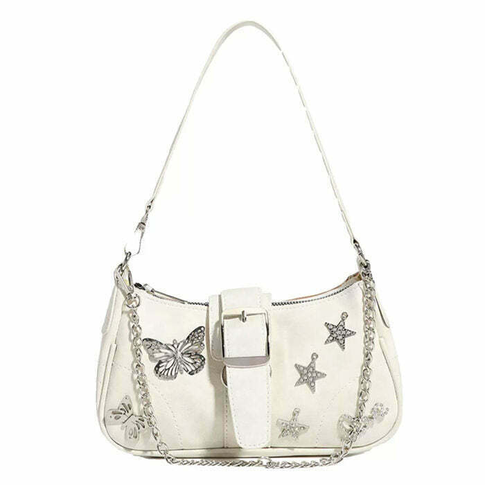 Y2K Star Butterfly Handbag - Trendy Y2K Fashion Accessory for Summer Outfits and Styles