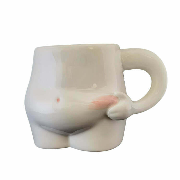 Yummy Tummy Aesthetic Ceramic Mug - Y2K Style for Trendy Fashion Lovers